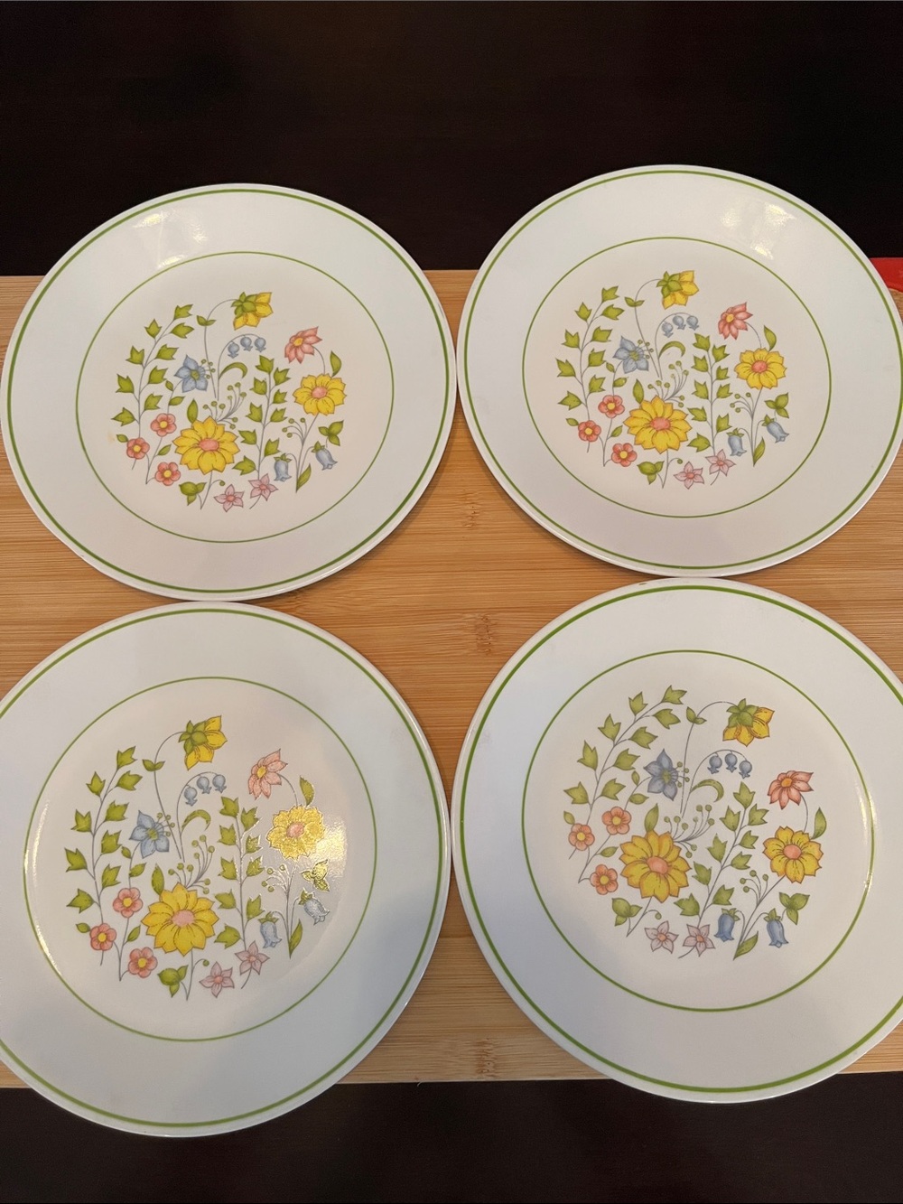 Corelle Spring Meadow Salad Plate Set 4 pc set